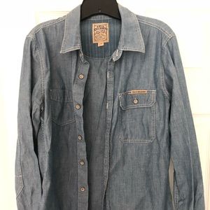 True Religion denim shirt.